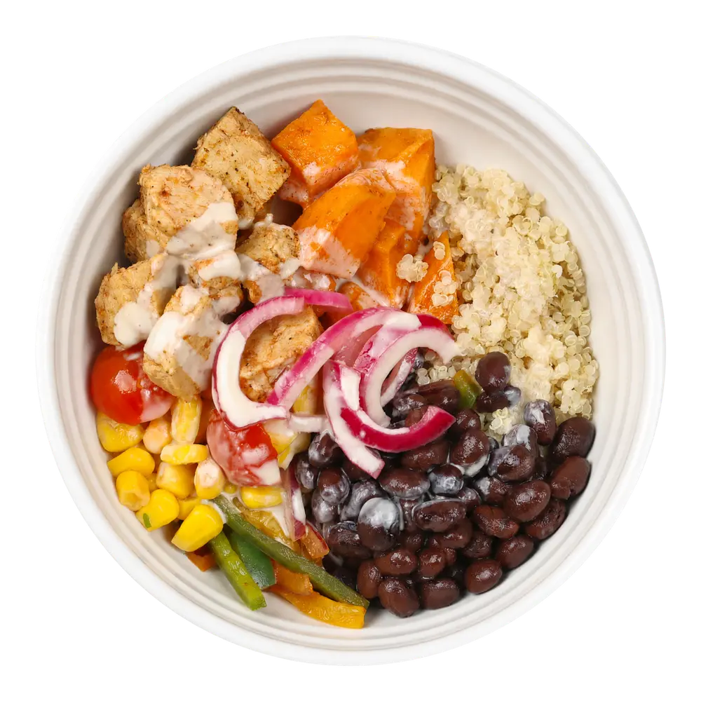 Black Bean & Sweet Potato Burrito Bowl