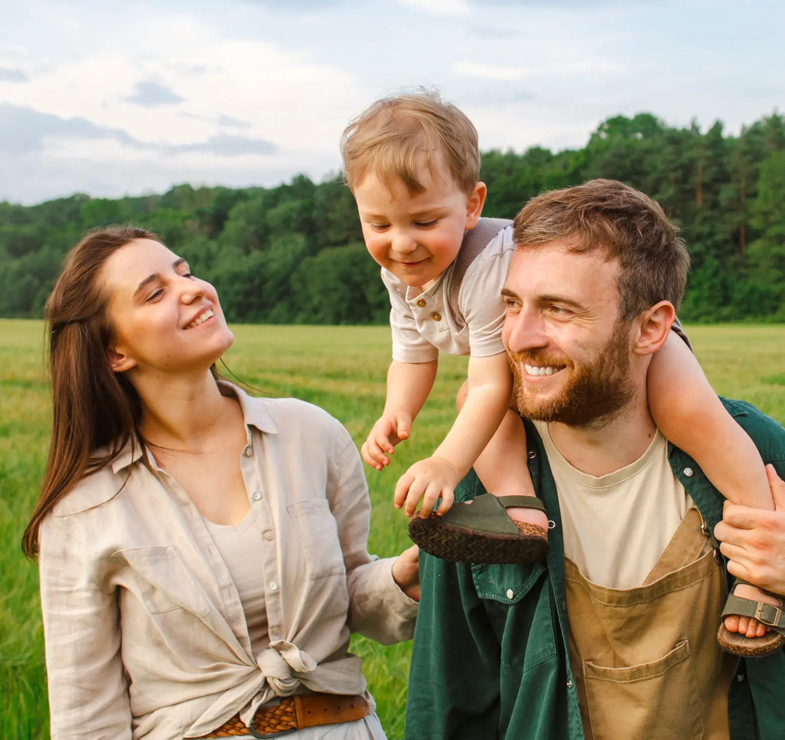 Family spending quality time